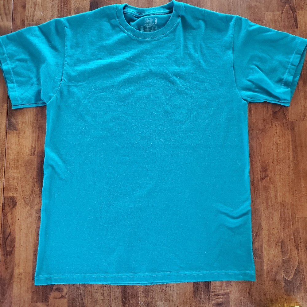 Fruit of the Loom Teal T-Shirt Size Medium